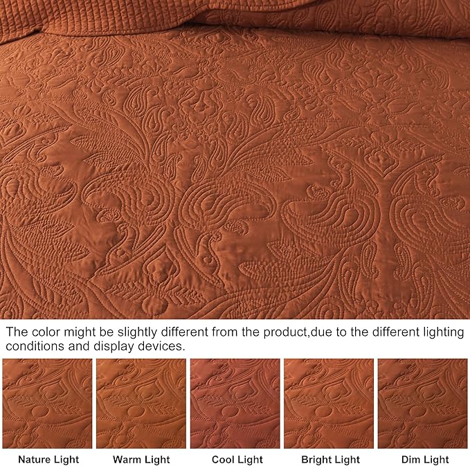 HoneiLife Embroidered Quilt King Size - Image 5