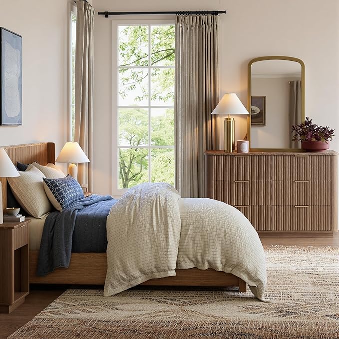 win2win 6 Drawer Dresser, Mid Century Modern Dresser - Image 8