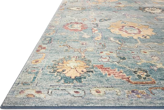 Loloi Margot Collection MAT-06 Denim/Multi 2'-6" x 9'-6" Runner Rug feat. - Image 4