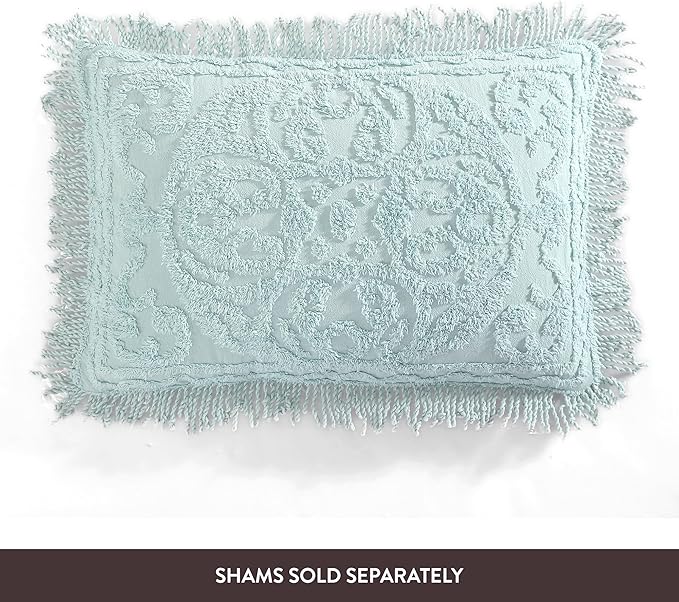 Beatrice Home Fashions Medallion Chenille Bedspread - Image 7