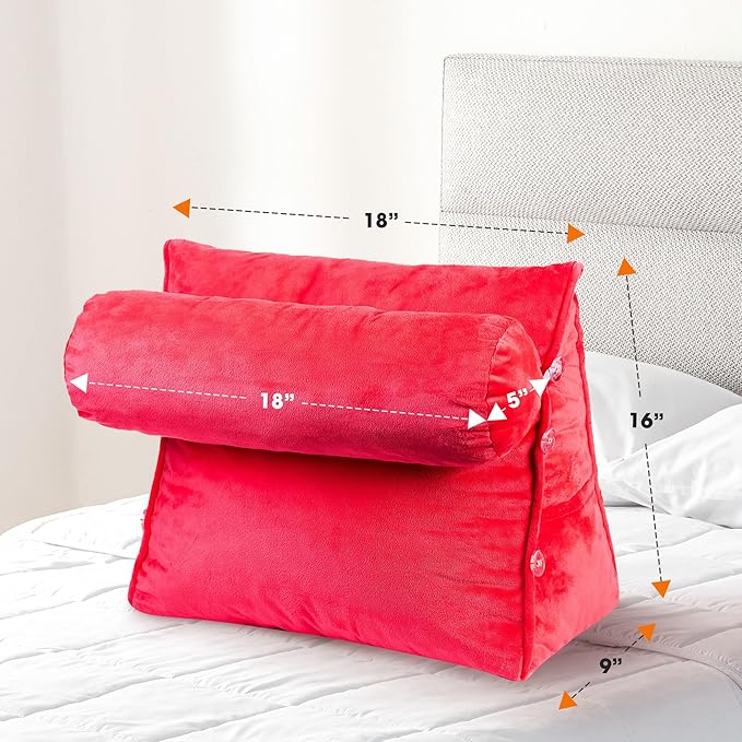 Cheer Collection Reading Wedge Pillow - Image 3