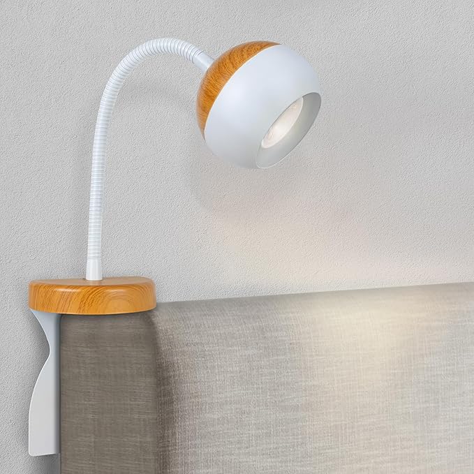 Solfres Patented Innovative Design Headboard Reading Light. No Drilling Book by HOME
