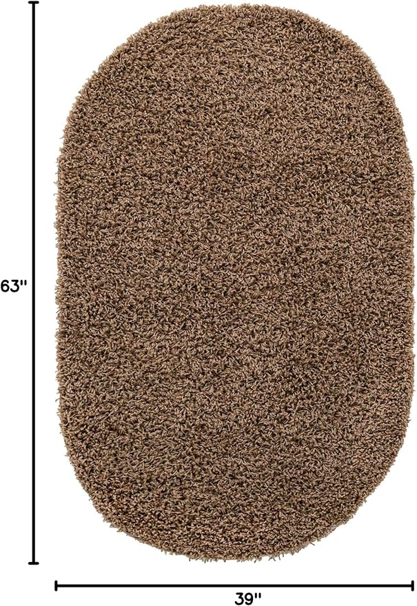 Unique Loom Solid Shag Collection Area Rug - Image 2