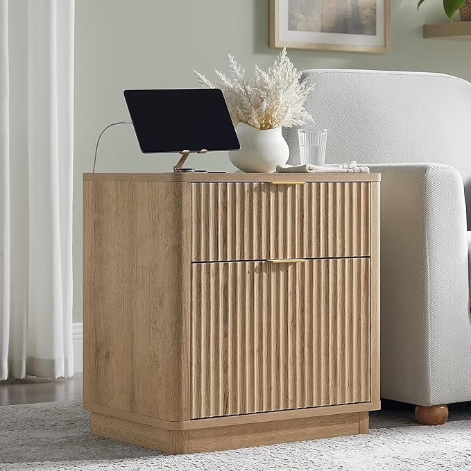 T4TREAM 23'' Fluted Nightstand - Image 3