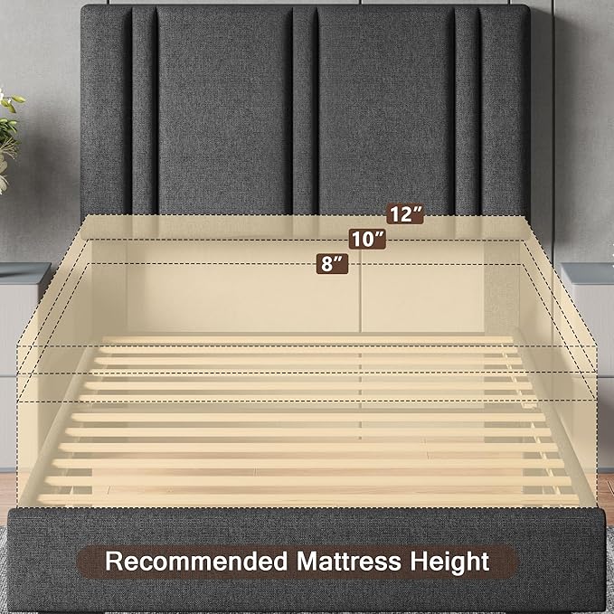 Upholstered Twin Size Bed Frame - Image 7