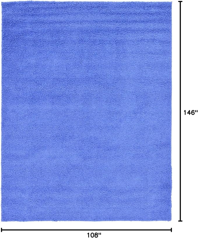 Unique Loom Solid Shag Collection Area Rug - Image 2
