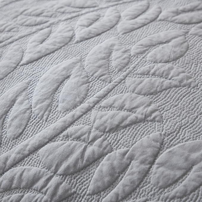 MarCielo 3-Piece 100% Cotton Oversized Bedspread Lightweight Quilt Coverlet - Image 9