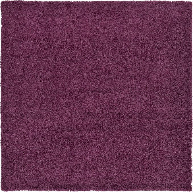 Unique Loom Solid Shag Collection Area Rug - Image 4
