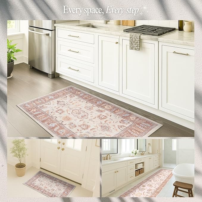 Fame Rugs Brown Modern Oushak Rug 2'6"x10, Vintage Turkish Colorful Oriental - Image 5