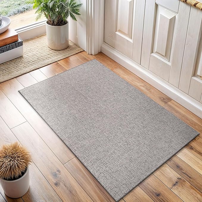 Easy Jute Door Mat, Rustic Style, Easy-Clean Rug, - Image 5