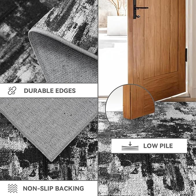 Area Rugs 8x10, Modern Abstract Machine Washable Rugs - Image 6