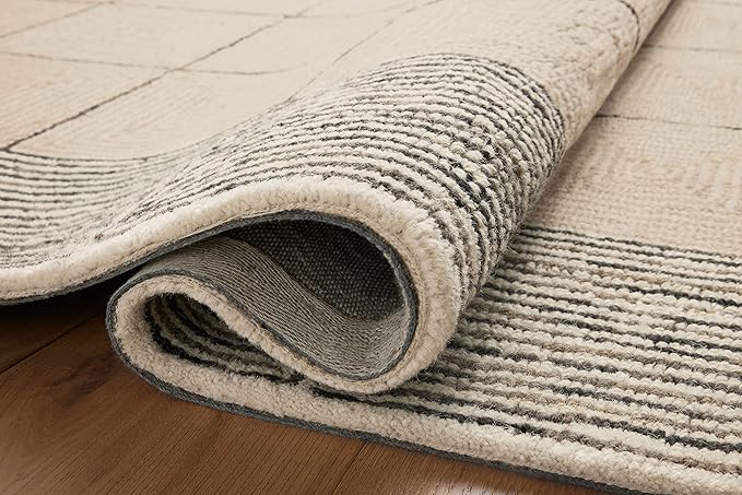 Loloi Chris Loves Julia Francis Collection FRA-02 Cream/Black 2'-3" x 3'-9" - Image 11