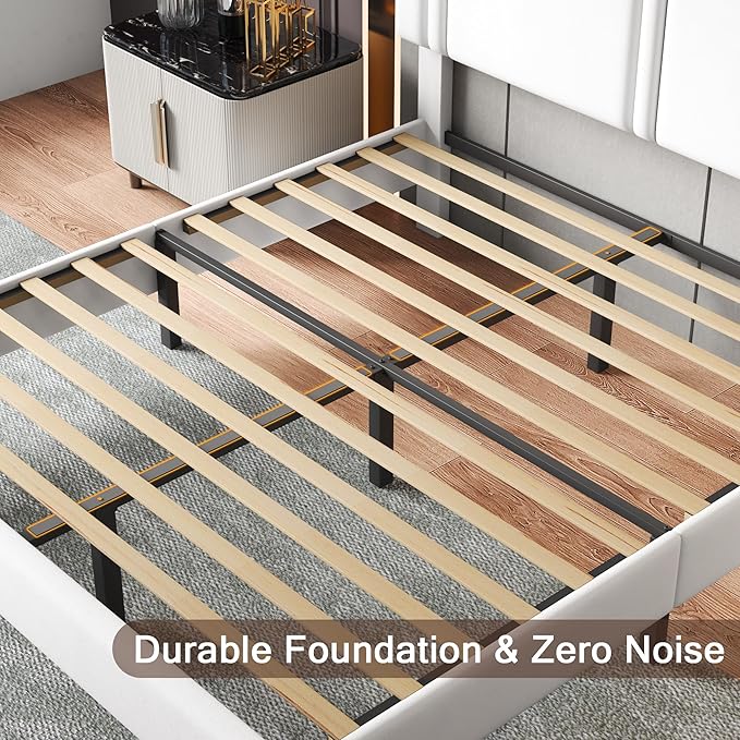 Upholstered Full Size Bed Frame - Image 6