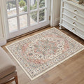 Area Rug 2x3 Entryway Rug Soft Washable Doormat Non Slip Low Pile Lightweight by NakedCloud
