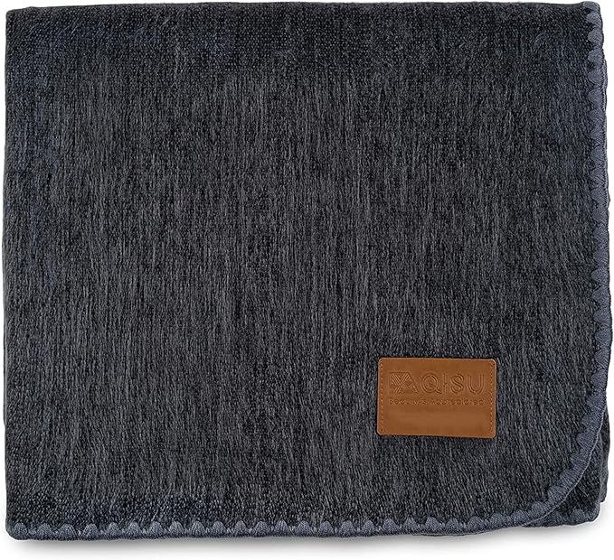 QISU Alpaca Wool Blanket Throw | Large, Solid | 85 x 65 inches | Ultra-Soft by QISU