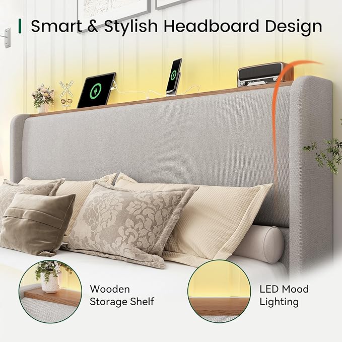 LARMACE King Size Bed Frame - Image 5