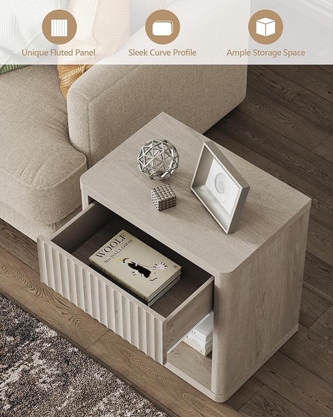 SICOTAS Night Stand Set of 2 Nightstands - Image 6