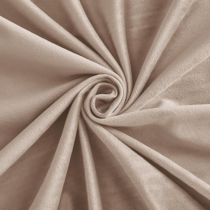 RYB HOME Velvet Closet Curtains 84 inches, Room Darkening Thermal Insulated - Image 5