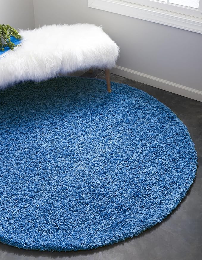 Unique Loom Solid Shag Collection Area Rug - Image 4