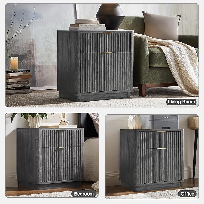 T4TREAM 23'' Fluted Nightstand - Image 6