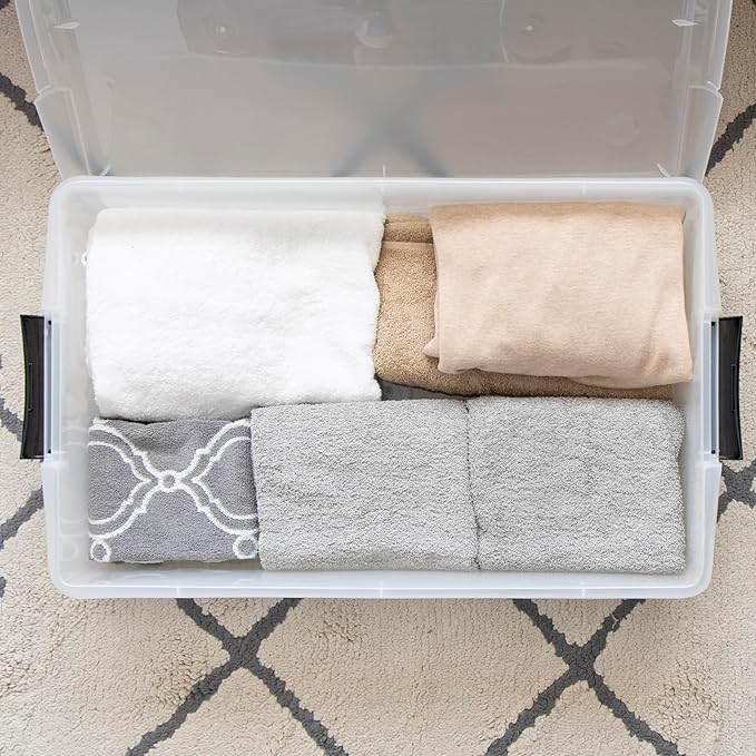 IRIS USA 40 Qt Plastic Under Bed Storage Nestable Organizer Bin Container - Image 10