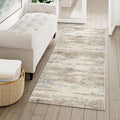2x6 Runner Rug Hallway Kitchen Washable Abstract Neutral Modern Small Long by PureCozy