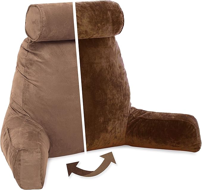 Husband Pillow XXL Aspen Edition, Adult Reading Sit Up Bed Rest Pillow by HusbandPillow