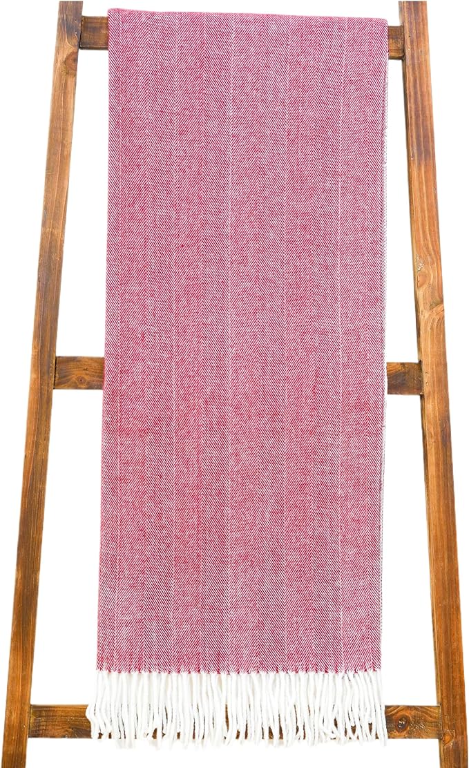 Alashan Cotton Acrylic Adirondack Herringbone Woven Throw by Alashan