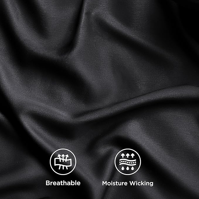 Bedsure Twin Sheets Set, Cooling Sheets Twin Size Bed Set, Rayon Derived from - Image 4