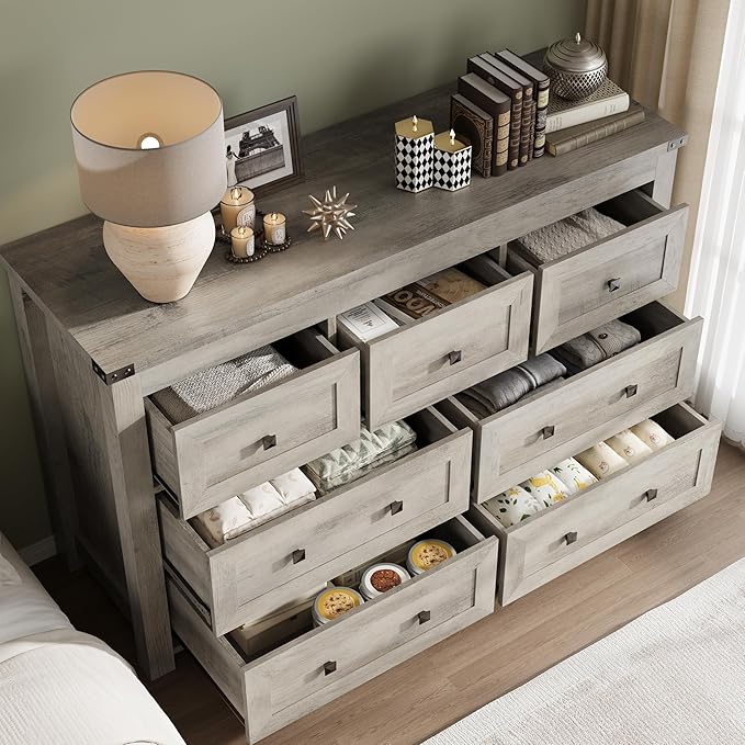 7-Drawer Dresser, Modern Wooden Storage Chest of Drawers, Dresser TV Stand - Image 4