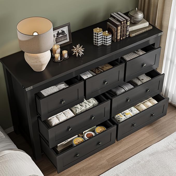 7-Drawer Dresser, Modern Wooden Storage Chest of Drawers, Dresser TV Stand - Image 4