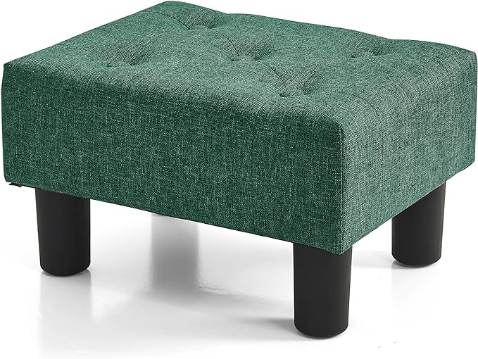 BRIAN & DANY Small Foot Stool, Linen Foot Stools by BRIANDANY
