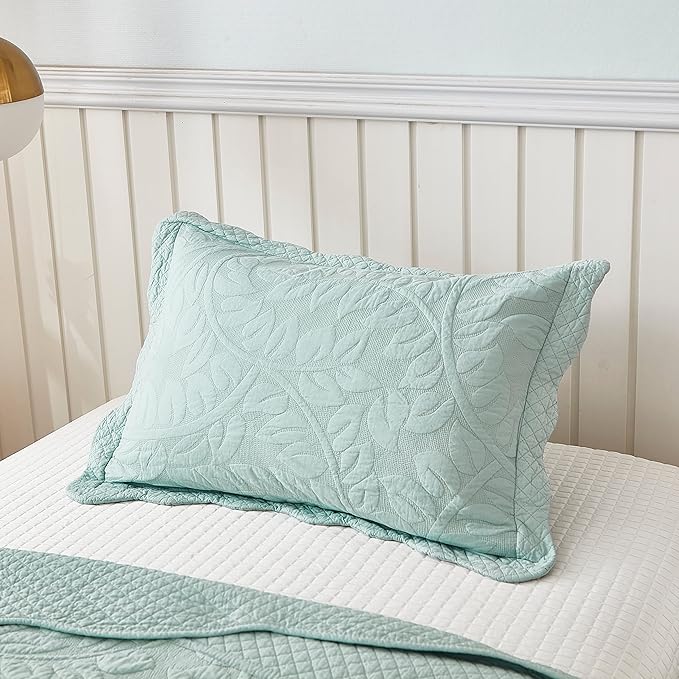 MarCielo 3-Piece 100% Cotton Oversized Bedspread Lightweight Quilt Coverlet - Image 5