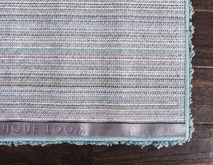 Unique Loom Solid Shag Collection Area Rug - Image 9