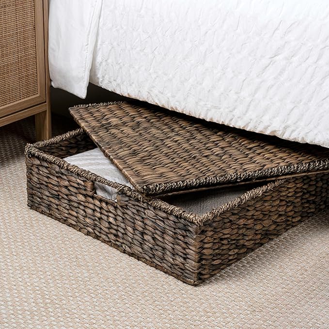 happimess BSK2015B-SET2 Holden 30" Classic Costal Hand-Woven Hyacinth Wicker - Image 2