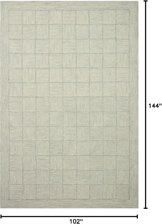 Loloi Chris Loves Julia Francis Collection FRA-03 Silver/Sky 8'-6" x 12' Area - Image 2