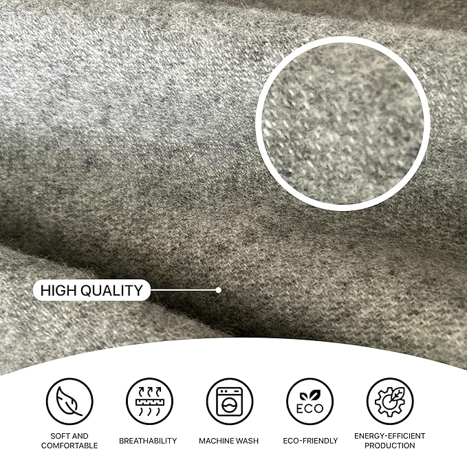 New Zealand Virgin Wool Throw Blanket, Indoor & Outdoor, Soft Blanket - Image 4