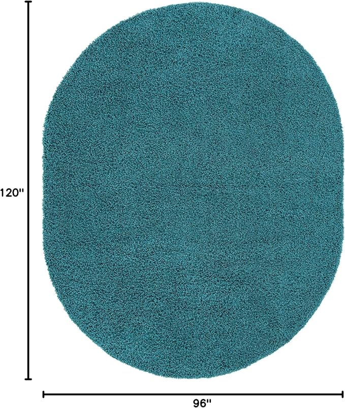 Unique Loom Solid Shag Collection Area Rug - Image 2