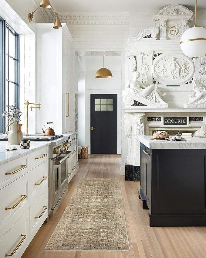 Loloi Margot Collection MAT-04 Antique/Sage 2'-6" x 7'-6" Runner Rug feat. - Image 6