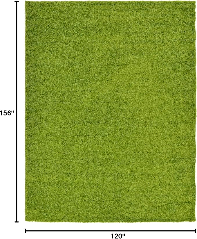 Unique Loom Solid Shag Collection Area Rug - Image 2
