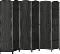 HOMCOM Room Divider, 6 Panel Folding Privacy Screen, 5.6' Tall Freestanding by HOMCOM