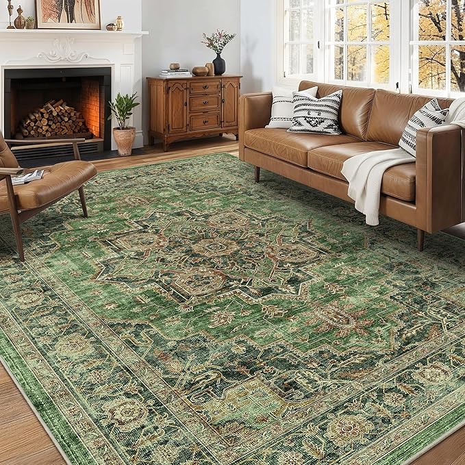 6x9 Area Rugs for Living Room Ultra-Soft Washable Rug Vintage Distressed Boho by NakedCloud