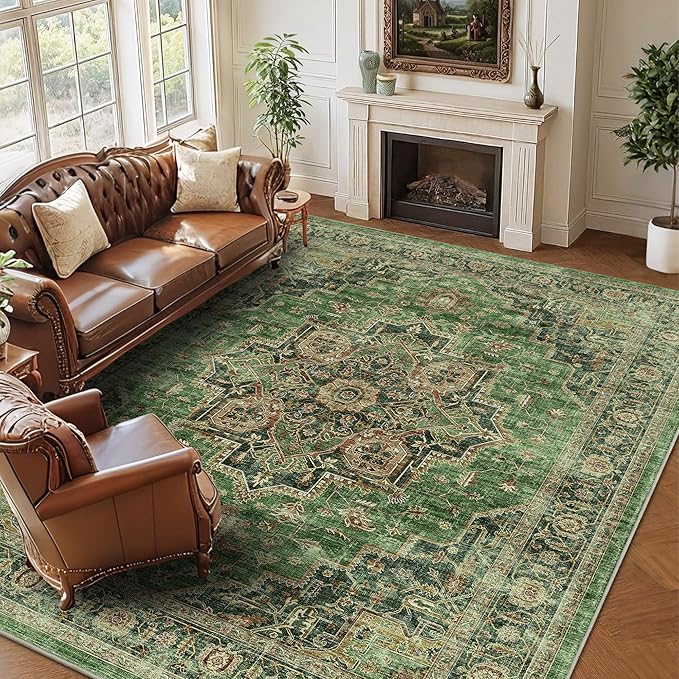 8x10 Area Rugs for Living Room Ultra-Soft Washable Rug Vintage Distressed Boho by NakedCloud