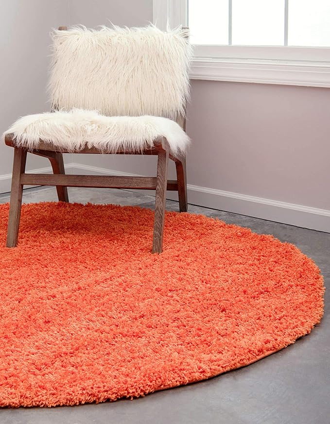 Unique Loom Solid Shag Collection Area Rug - Image 3