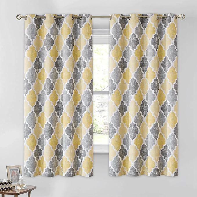 Beauoop 100% Blackout Curtains 54 Inches Long 2 Panels by Beauoop
