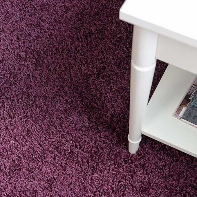 Unique Loom Solid Shag Collection Area Rug - Image 6