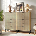 5 Drawers Dresser Set of 2, 49.2’’ Tall Modern Chest of Drawers by Provideyouwithbestproduct%EF%BC%81