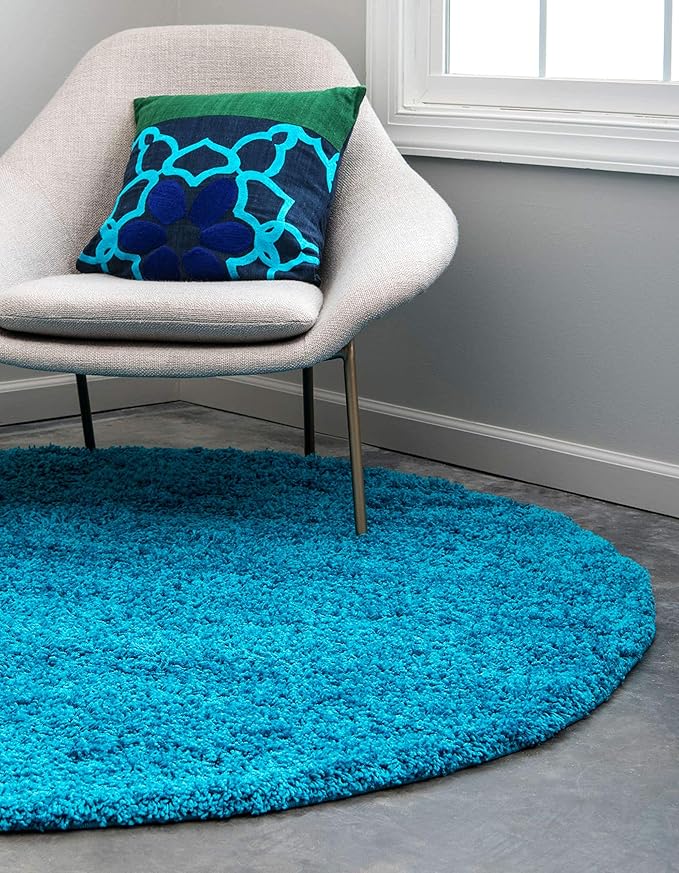 Unique Loom Solid Shag Collection Area Rug - Image 4