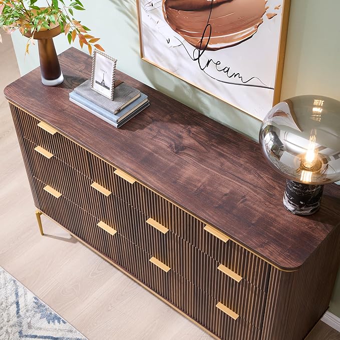 T4TREAM Fluted 7 Drawers Dresser - Image 5