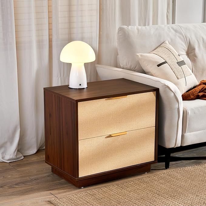 Saint Mossi Rattan Nightstands Set of 2 - Image 3